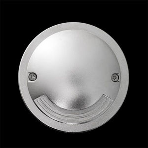 recessed floor light fixture / LED / round / outdoor
