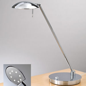 table lamp / contemporary / nickel / bronze