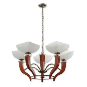 traditional chandelier / metal / wooden / LED