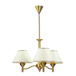 traditional chandelier / metal / fabric / LED