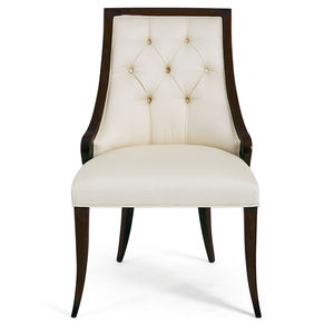 traditional armchair / velvet / satin / silk