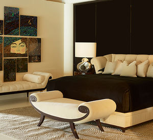 traditional upholstered bench