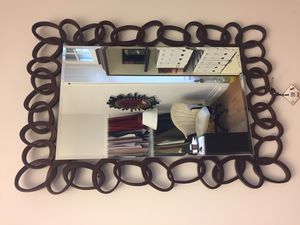 wall-mounted mirror