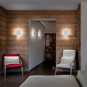 contemporary wall light / metal / LED / rectangular