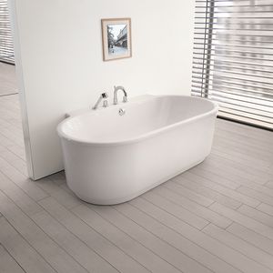 free-standing bathtub / oval / acrylic