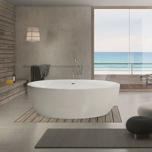 free-standing bathtub / oval / acrylic