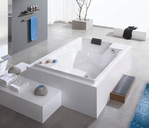 built-in bathtub / acrylic / double / deep