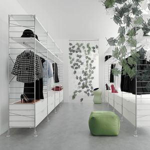 contemporary walk-in wardrobe