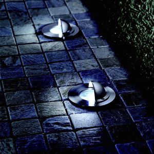 recessed floor light fixture / LED / round / square