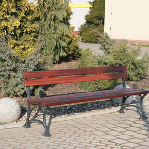 traditional public bench