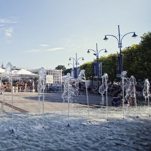 urban lamp post