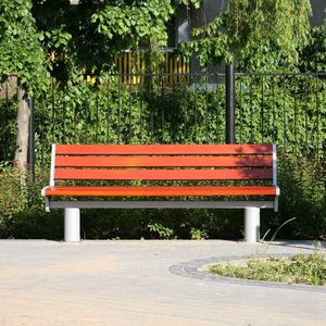 contemporary public bench