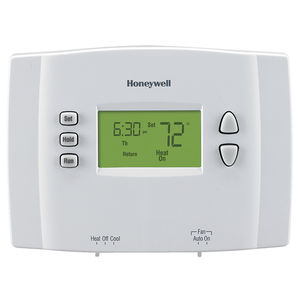 programmable thermostat / wall-mounted / for heating / with digital display
