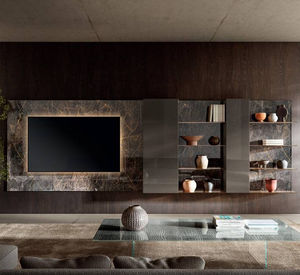 contemporary living room wall unit