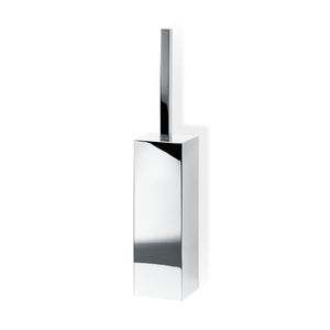 chrome-plated brass toilet brush / wall-mounted