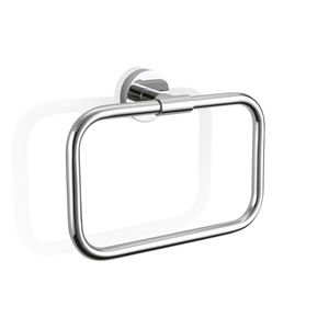 towel ring / wall-mounted / chrome-plated brass