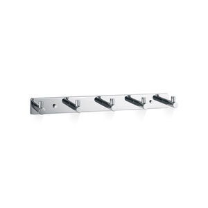 contemporary coat hook / chrome-plated brass / multi-person / bathroom
