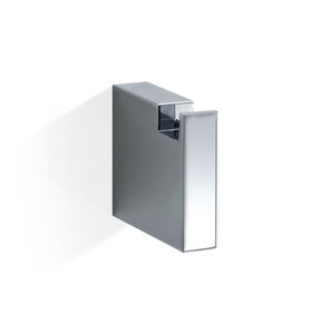 contemporary coat hook / chrome-plated brass / nickel / bathroom