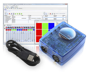 USB interface on DMX standalone memory