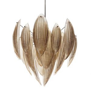 contemporary chandelier / Murano glass / metal