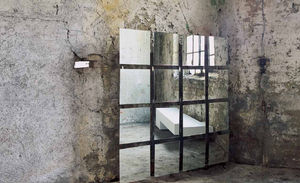 wall-mounted mirror