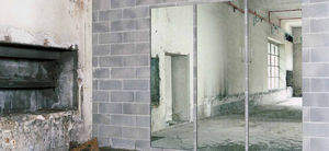 wall-mounted mirror