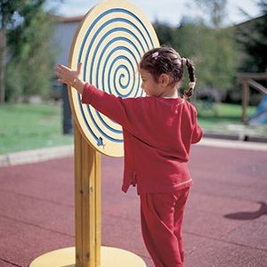 play panel with spinning wheel