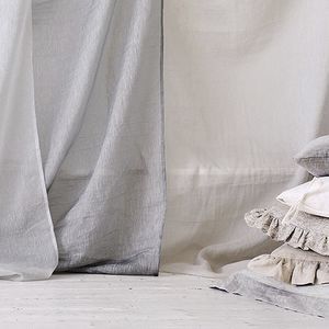 plain sheer curtain fabric