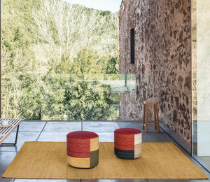 contemporary rug / plain / hemp / rectangular