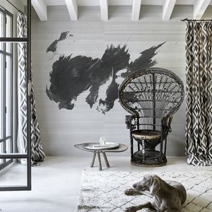 original design wallpaper / nonwoven fabric / abstract motif / fabric look