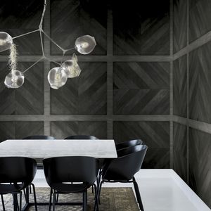 contemporary wallpaper / nonwoven fabric / geometric pattern / stone look