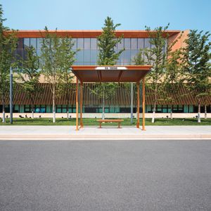 steel bus shelter