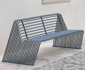 contemporary public bench