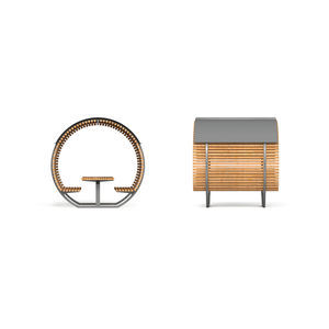 wooden table and bench set