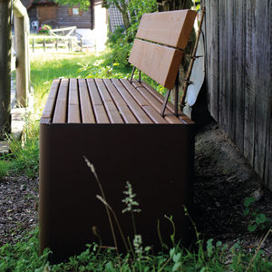 contemporary public bench