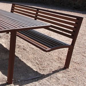 contemporary public bench