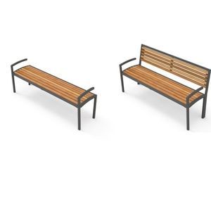 contemporary public bench