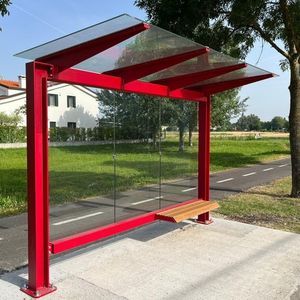 wooden bus shelter 1