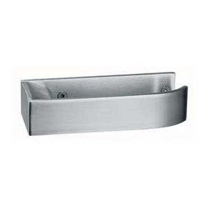 door handle / stainless steel / contemporary / satin finish