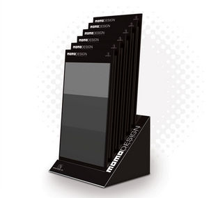 wooden tile display rack