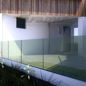 glass panel fence