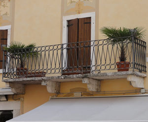 balcony with bars