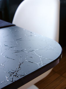 laminated glass panel / patterned / textured / for interior