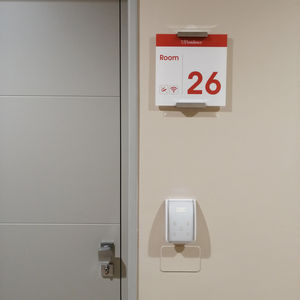 wall-mounted signage plate
