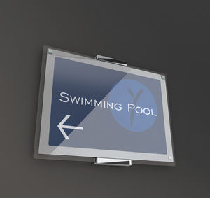 wall-mounted signboard