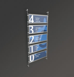 wall-mounted signage plate