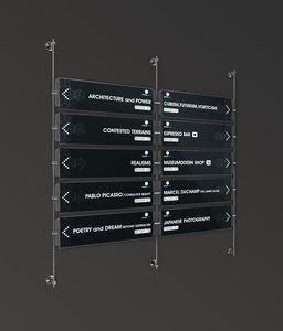floor-mounted signboard