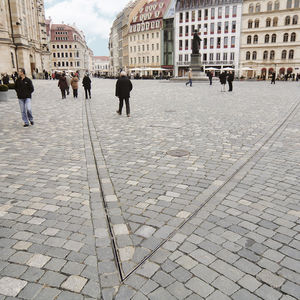 side-slotted drainage channel