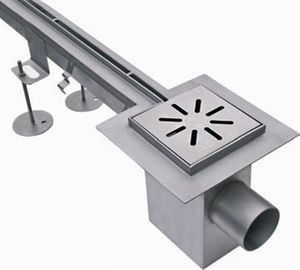 drainage channel with central slot