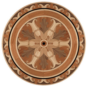 solid wood floor medallion